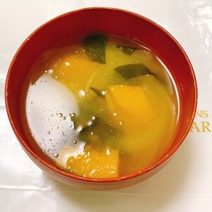 なすとかぼちゃの味噌汁